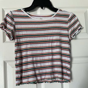 SO Rainbow stripe top